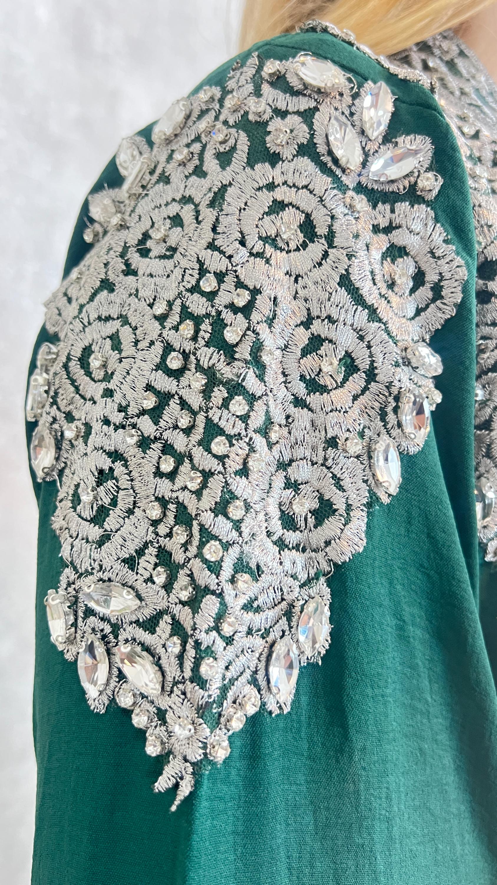 Takeshita | Henna Kleid | Kaftan Frauen | Kaftan Dunkelgrün | Hochzeit | marokkanische kaftan | Ukrainisches besticktes kleid __etsy:7397261914