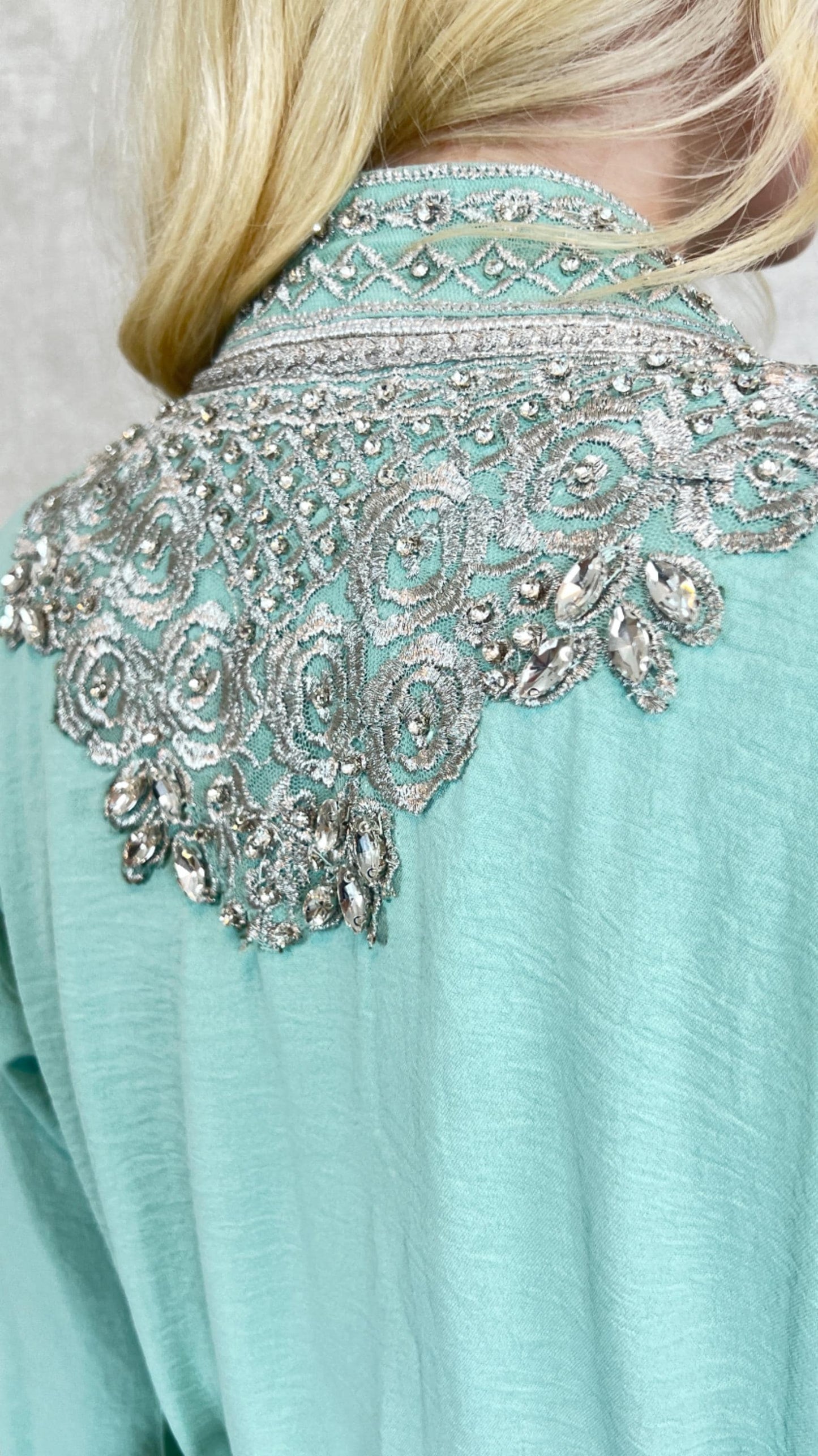 Mintgrün Kaftan | Frauen Kaftan |(L)| abaya | Arabisches Kleid | marokkanische kaftan | Dubai Kaftan | Takeshita | Henna Kleid | Karakou __etsy:7445551061