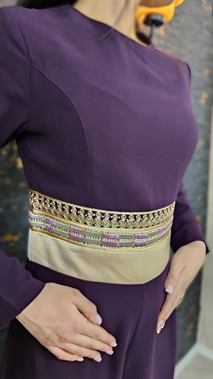 Luxus Overall Dubai, Aubergine, Hosenanzug, Jumpsuit, Kaftan, Hennakleid, Kaftan Dress, Kaftan Frauen, Abendkleid, Verlobung, Abschlusskleid __etsy:7683904206