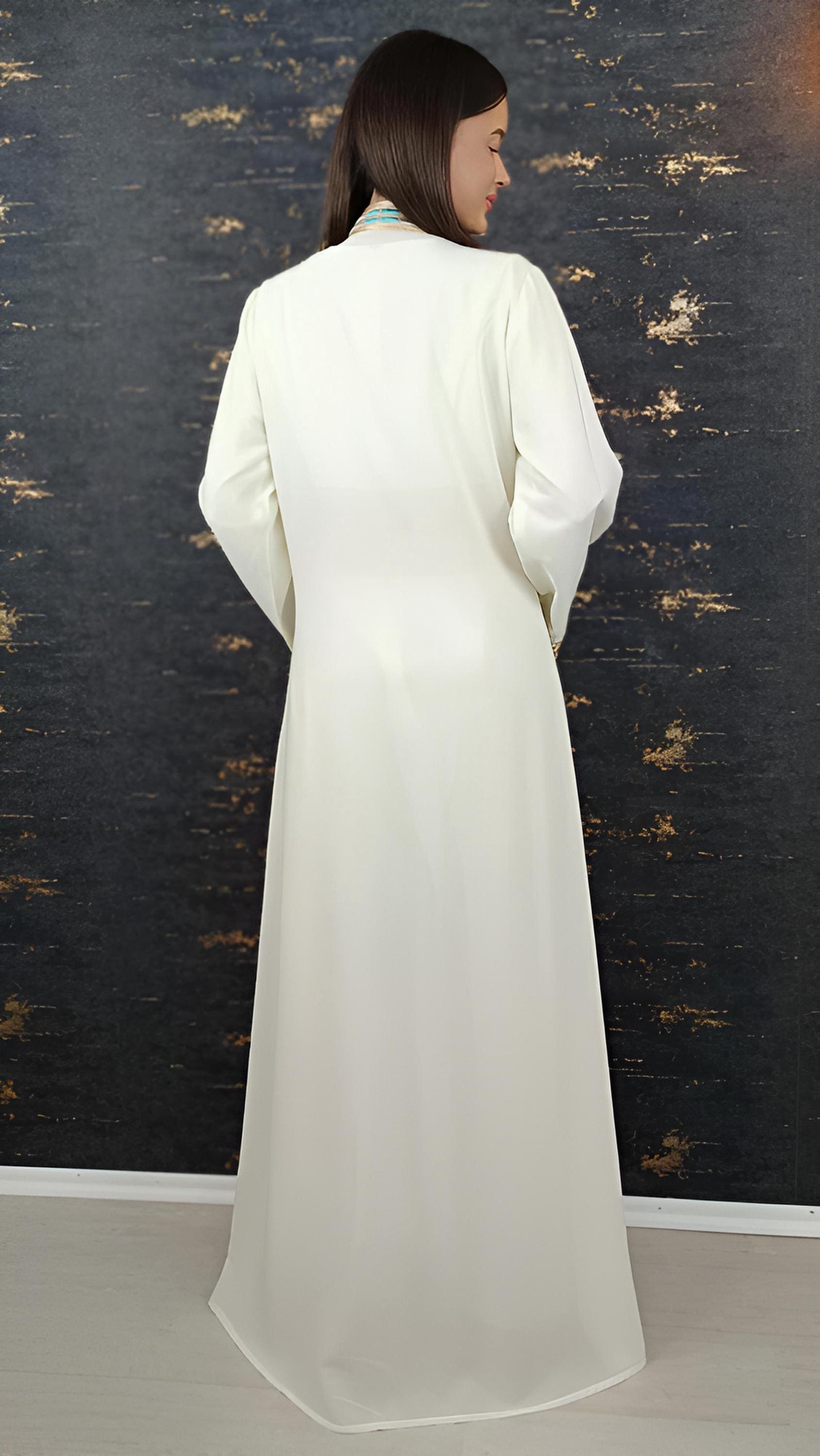 Luxus Overall Dubai, weiß, Hochzeit, Hosenanzug, Jumpsuit, Kaftan, Hennakleid, Kaftan Dress, Kaftan Frauen, Abendkleid, Abschlusskleid __etsy:7731818137