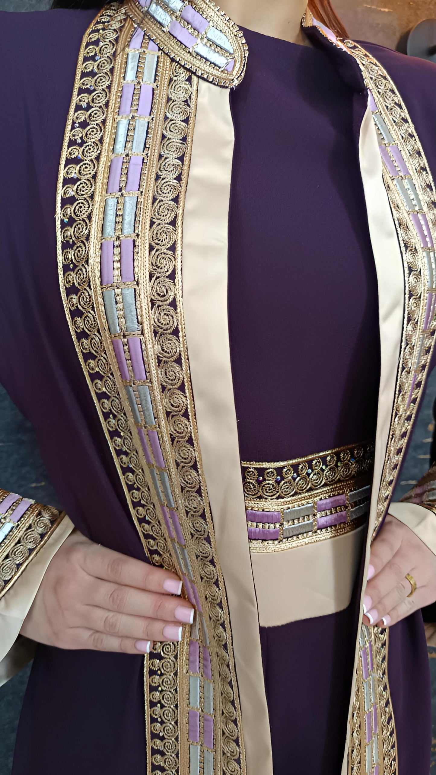 Luxus Overall Dubai, Aubergine, Hosenanzug, Jumpsuit, Kaftan, Hennakleid, Kaftan Dress, Kaftan Frauen, Abendkleid, Verlobung, Abschlusskleid __etsy:7731849171