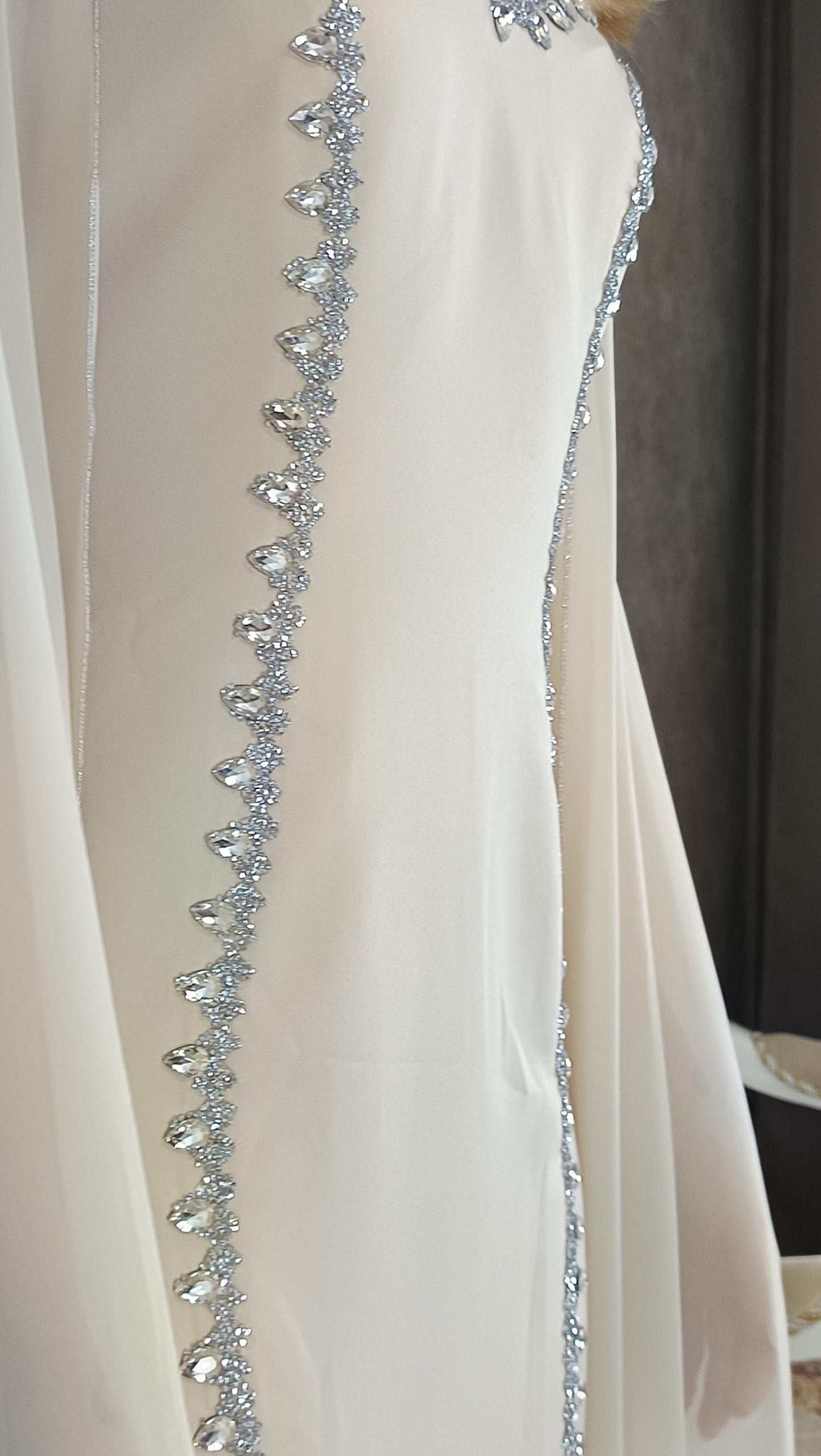 Beiges Abendkleid elegant lang, Chiffon Kleid, Elegant Beige Evening Dress, Long Formal Gown, Prom Dress (etsy image id: 7911567538)