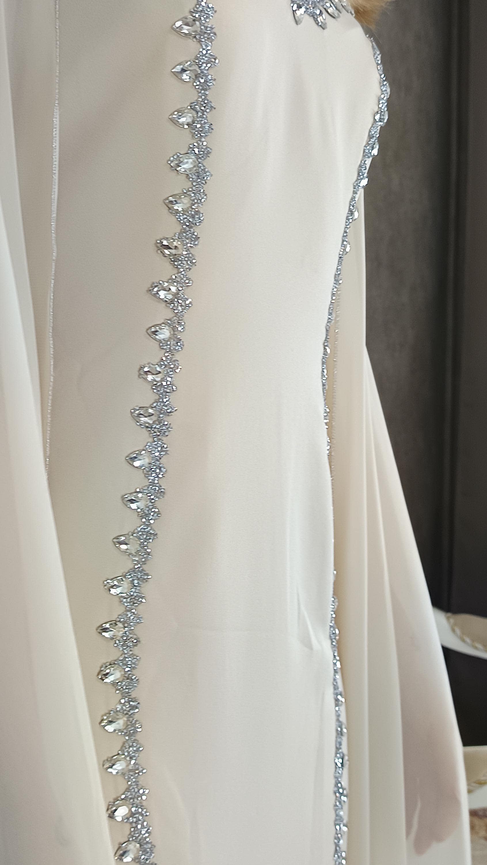 Beiges Abendkleid elegant lang, Chiffon Kleid, Elegant Beige Evening Dress, Long Formal Gown, Prom Dress (etsy image id: 7911567538)