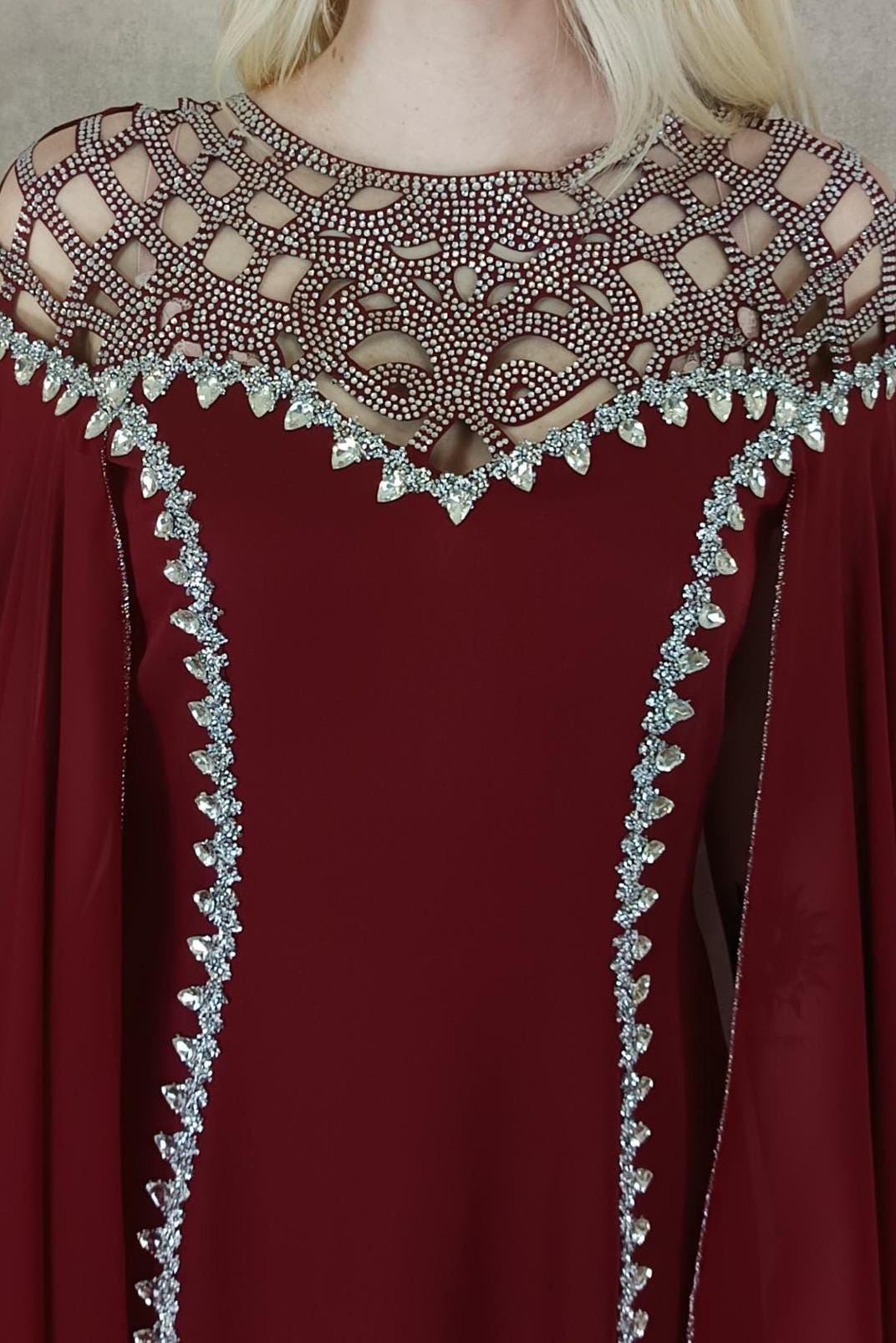 Kleid für Verlobung , Abschlusskleid , Abendkleid , Festliches Kleid ärmellos mit eleganter Schleppe , Ballkleid Damen , Abiball Kleid rot. (etsy image id: 7958764377)