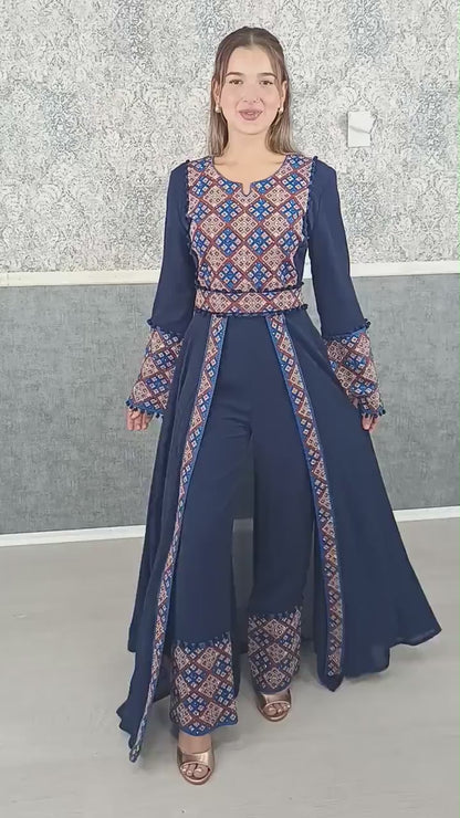Luxus Overall | Fliegeranzug | Kaftan Frauen | Kaftan | Takschita | marokkanische kaftan | bindalli | Dubai | Henna Kleid | Palestnian dress
